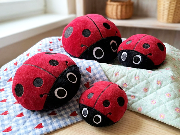 Glückskäfer Marienkäfer - ITH-Stickdatei